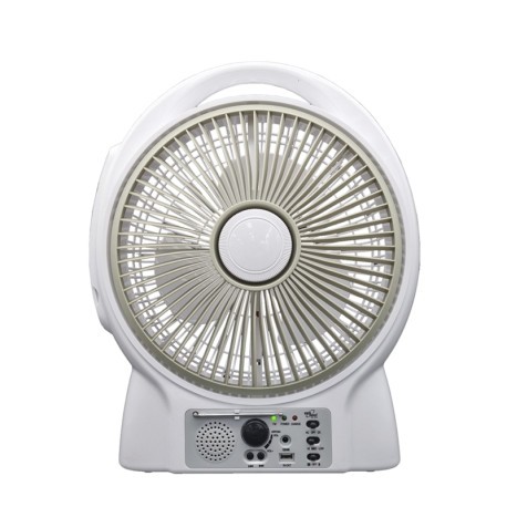 ECOPOWER VENTILADOR RECARGABLE FM/LED